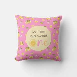 Lemon Sweet One Verjaardag Kussen