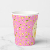 Lemon Sweet One Verjaardag Papieren Bekers (Rechts)