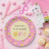 Lemon Sweet One verjaardagsfeestje Papieren Bordje (Feest)