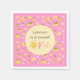 Lemon Sweet One verjaardagsfeestje Servet