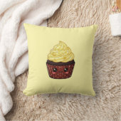 Lemon Swirl Icing Cupcake Kawaii Kussen Kussenhoes (Deken)