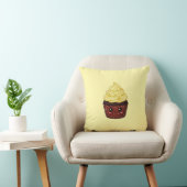 Lemon Swirl Icing Cupcake Kawaii Kussen Kussenhoes (Stoel)