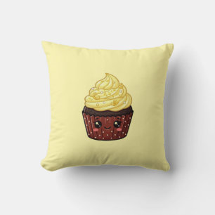 Lemon Swirl Icing Cupcake Kawaii Kussen Kussenhoes