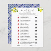 Lemon tak en blauw mozaïek Hij zei dat ze spel zei (Voorkant / Achterkant)