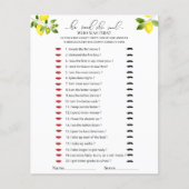 Lemon tak en blauw mozaïek Hij zei dat ze spel zei (Voorkant)