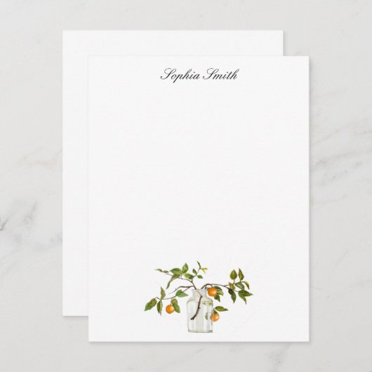 Lemon tak in Jar Bedankkaart (Voorkant / Achterkant)