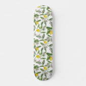 Lemon takken met bloesems en vruchten persoonlijk skateboard (Voorkant)