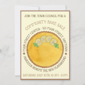 Lemon Tart Tarte au Citron Bake Sale Pi Day Kaart (Voorkant)