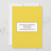 Lemon Tart Tarte au Citron Bake Sale Pi Day Kaart (Achterkant)