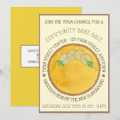 Lemon Tart Tarte au Citron Bake Sale Pi Day Kaart (Voorkant / Achterkant)