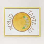 Lemon Tart Tarte au Citron Curd Pie Baking Food Legpuzzel (Horizontaal)