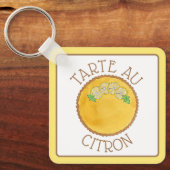 Lemon Tart Tarte au Citron Curd Pie Baking Food Sleutelhanger (Voorkant)