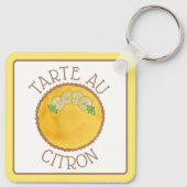 Lemon Tart Tarte au Citron Curd Pie Baking Food Sleutelhanger (Achterkant)