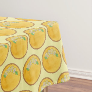 Lemon Tart Tarte au Citron Curd Pie Baking Food Tafelkleed