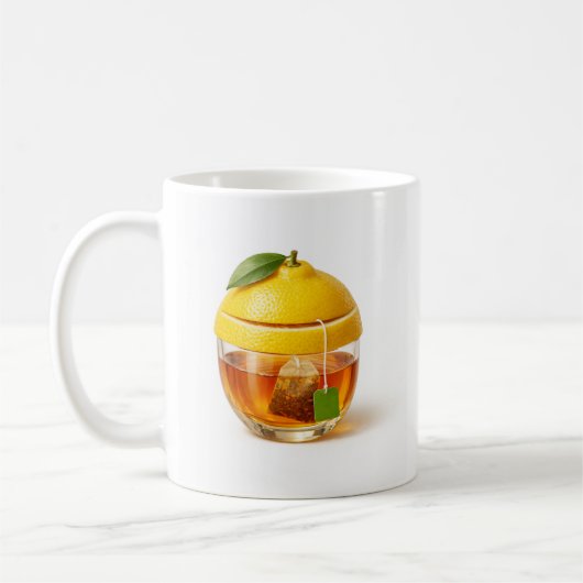 Lemon tea glass Mug - Minimal kitchen design Koffiemok (Links)