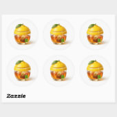 Lemon Tea Glass Sticker (Vel)