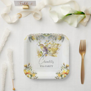 Lemon Tea Party Alle gelegenheden Papieren Bordje