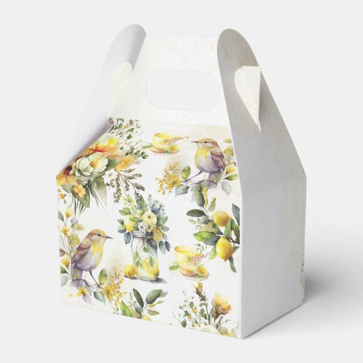 Lemon Tea Party  Bedankt Bedankdoosjes (Achterkant)