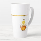 Lemon Tea Under Construction – 17oz Latte Mug Latte Mok (Rechterhoek)