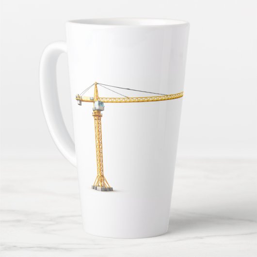 Lemon Tea Under Construction – 17oz Latte Mug Latte Mok (Linkerhoek)