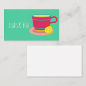 Lemon tea voor theeliefhebbers notitiekaartje (Voorkant / Achterkant)