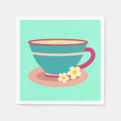 Lemon tea voor theeliefhebbers servet (Voorkant)