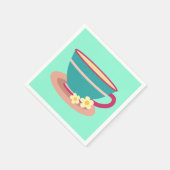 Lemon tea voor theeliefhebbers servet (Hoek)