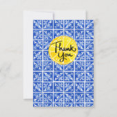 Lemon & Tegel "Dank U" flat wenskaart Bedankkaart (Voorkant)