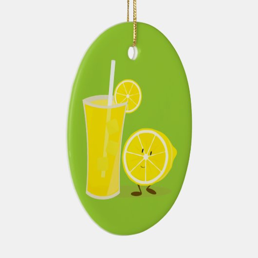 Lemon-teken naast limonade keramisch ornament (Rechts)