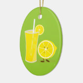 Lemon-teken naast limonade keramisch ornament (Links)