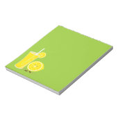 Lemon-teken naast limonade notitieblok (Linkerzijde)