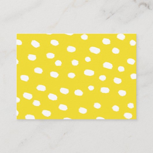 Lemon Thema Baby shower Boek Aanvraag Informatiekaartje (Achterkant)