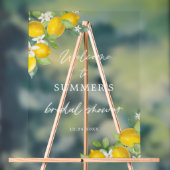 Lemon Thema Bruiloft Feest Welkom Acryl Bord (Neutraal)