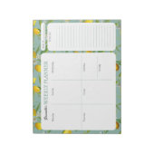Lemon Thema Gepersonaliseerde Weekly Planner Pad Notitieblok (Linkerzijde)