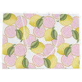 Lemon Thema Roze Verjaardag Party Gift Bag Groot Cadeauzakje (Achterkant)