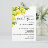 Lemon Thema Vrijgezellenfeest Invite Kaart (Staand voorkant)
