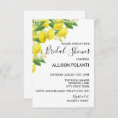 Lemon Thema Vrijgezellenfeest Invite Kaart (Voorkant / Achterkant)