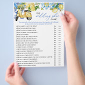 Lemon Thema Vrijgezellenfeest Schoenspel Flyer (Hand)