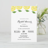 Lemon thema zomer vrijgezellenfeest kaart (Staand voorkant)