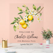 Lemon Theme 30e Verjaardagsfeestje Welkom Acryl Bord (Huwelijk)