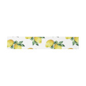 Lemon-Theme Belly Bands voor zomerbruiloften Uitnodigingen Wikkel (Vlak)
