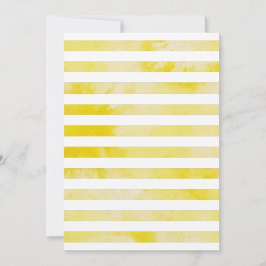 Lemon Theme Gender Reopenbaart de Uitnodiging van  (Achterkant)