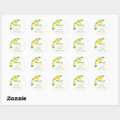 Lemon Theme Hartelijk dank Sticker (Vel)