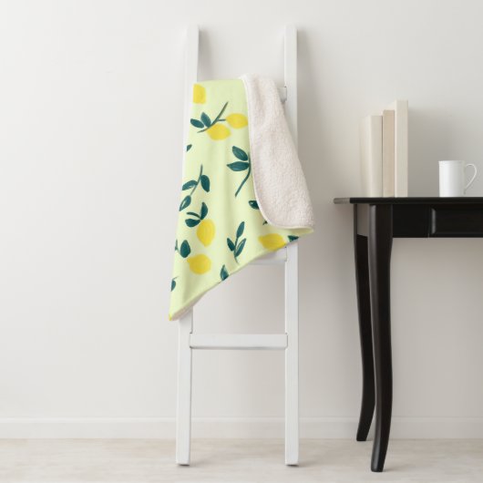 Lemon Theme Sherpa Deken (In situ)