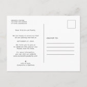 Lemon Theme Summer Wedding Save the Date Briefkaart (Achterkant)