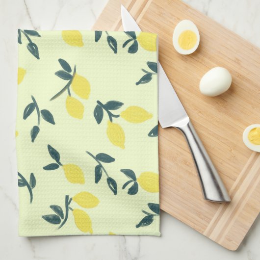 Lemon Theme Theedoek (Quarter Fold)