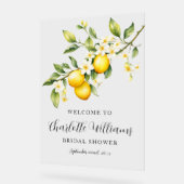 Lemon Theme Vrijgezellenfeest Welkom Acryl Bord (Hoek)