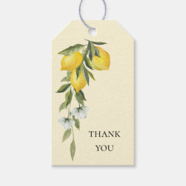 Lemon Themed Bridal Shower Favor Gift Tag Cadeaulabel