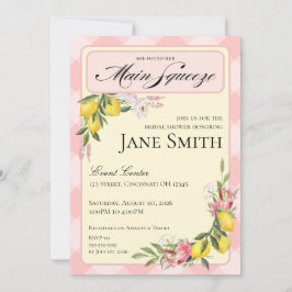 Lemon Themed Bridal Shower Invitation Kaart