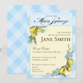 Lemon Themed Bridal Shower Invitation Kaart (Voorkant / Achterkant)